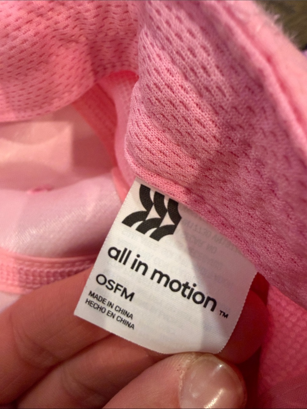 All in Motion Solid Pink Baseball Cap One Size - C53-035 - Picture 7 of 7